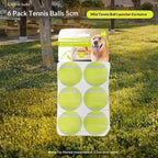 6-Pack 5cm Dog Tennis Balls – Compatible with the Automatic Ball Launcher