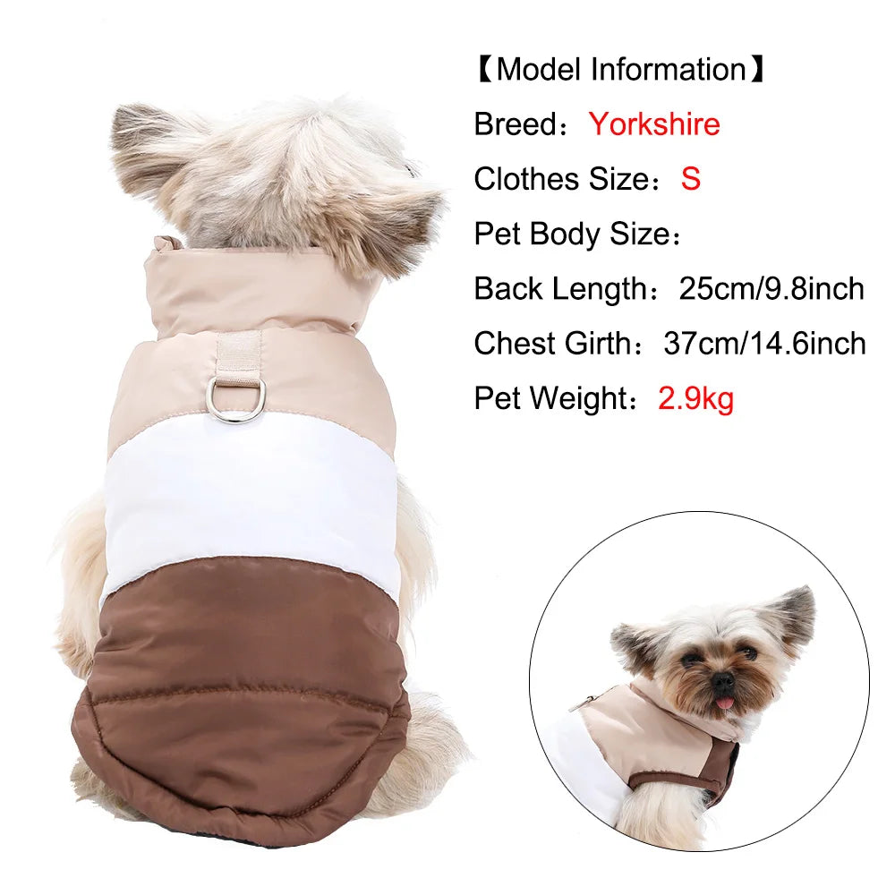 PawHauss CozyWalk™ – Warm Fleece Dog Jacket with D-Ring