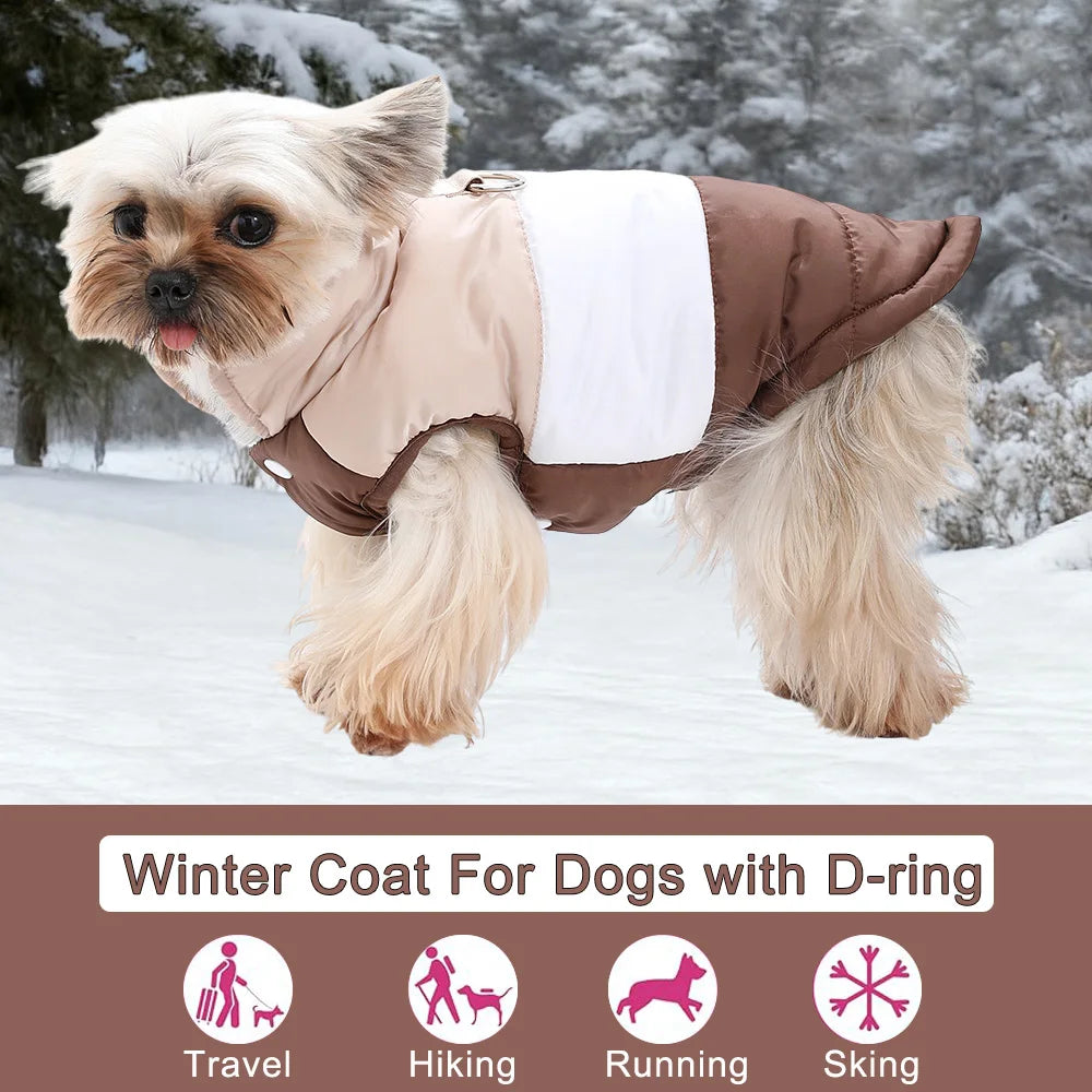 PawHauss CozyWalk™ – Warm Fleece Dog Jacket with D-Ring
