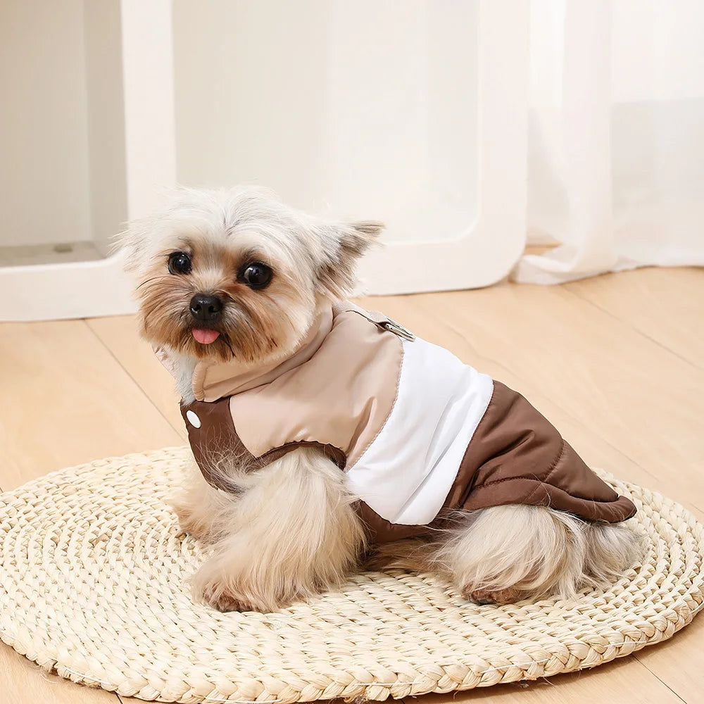 PawHauss CozyWalk™ – Warm Fleece Dog Jacket with D-Ring