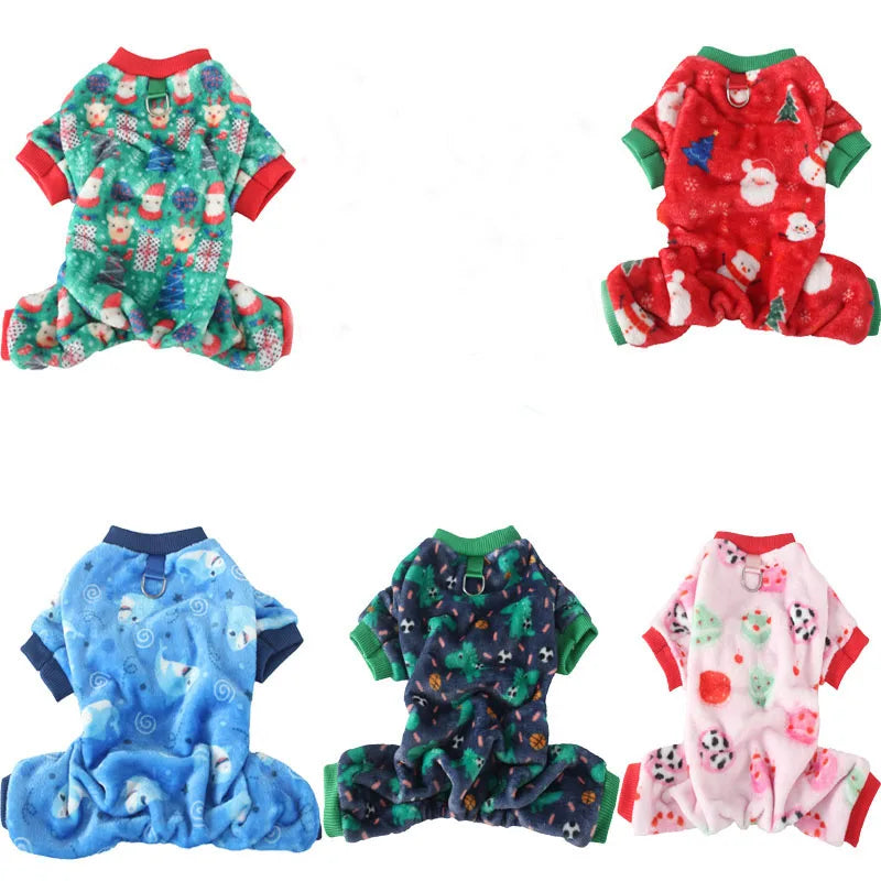 PawHauss CozyFleece fleece pajamas for small dogs