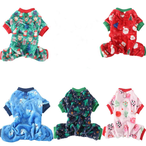 PawHauss CozyFleece fleece pajamas for small dogs