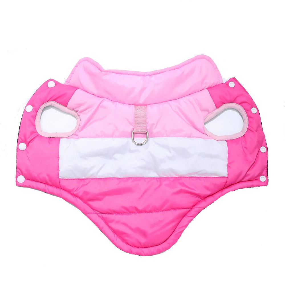 PawHauss CozyWalk™ – Warm Fleece Dog Jacket with D-Ring